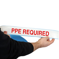 PPE Required Superior Mark Floor Message Tape