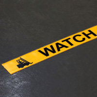 Watch Out For Forklifts Superior Mark Floor Message Tape