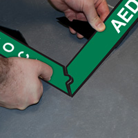 AED Superior Mark Floor Sign Kit