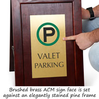 Valet Parking FloorBoss Elite Floor Sign