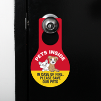 In Case Of Fire Save Pets Hang Tag