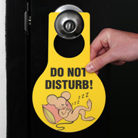 Do Not Disturb Door Hanger Tag