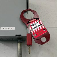 STOPOUT Double-Cross Danger Locked Out Aluma-Tag Hasp