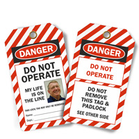 Self-Laminating Do Not Operate Lockout Tag
