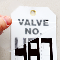 Valve No. double-Sided Tag