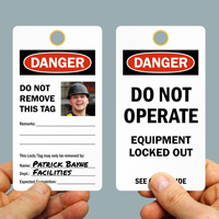 Do Not Operate Self-Laminating Tag