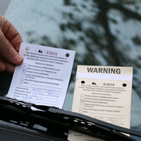 NCR 2-Part Manifold Parking Warning Ticket with Perforation