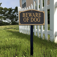 Beware Of Dog Statement Plaque