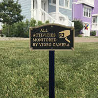All Activities Monitored Statement Lawn Plaque