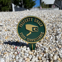 Property Under Video Surveillance Lawn Stake Sign