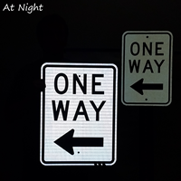 Left Arrow One Way (Symbol) Sign