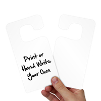 Blank ValueTag™. Do-it-Yourself Hanging Parking Permits Tags