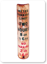 1940 Parking Signs