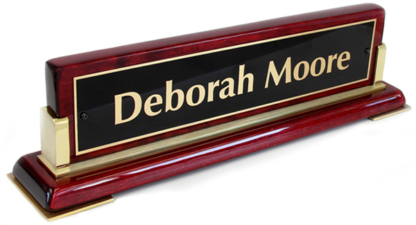 The actual name plate is even better in person, than this photo.